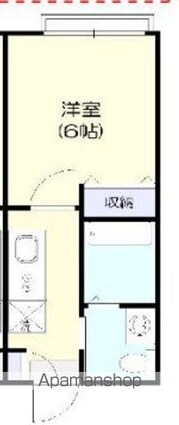 千葉県千葉市花見川区幕張本郷３丁目[1K/20m2]の間取図