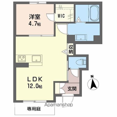 【和歌山市加納のアパートの間取り】