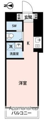 東京都世田谷区宮坂２丁目[1R/17.5m2]の間取図