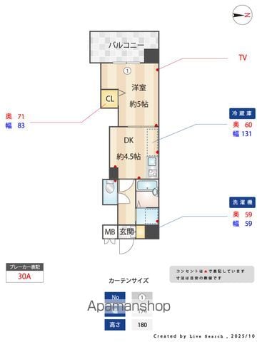 レジディア博多の間取り写真