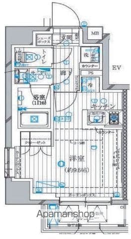 【新宿区下落合のマンションの間取り】