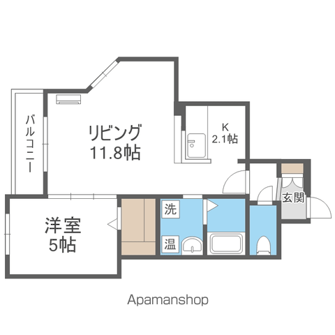 APRICOT琴似2・2の間取り写真