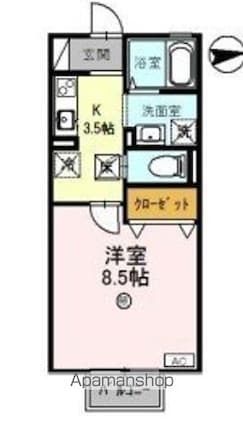 メゾンリヴェール[1K/30.03m2]の間取図