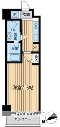 東京都練馬区豊玉北４丁目[1K/23.78m2]の間取図