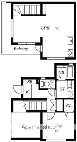 エイトピア成田東[1LDK/51.58m2]の間取図