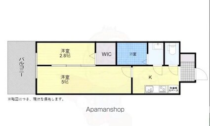 Ｄ．Ｃｌａｒｅｓｔ　ＭＥＬＤＩＡ早良街道[1LDK/31.57m2]の間取図