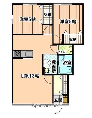 ＷＯＯＤＨＯＵＳＥⅡ 102 ｜ 福岡県福岡市東区和白５丁目1006番の一部,1007番（賃貸アパート2LDK・1階・51.75㎡） その2