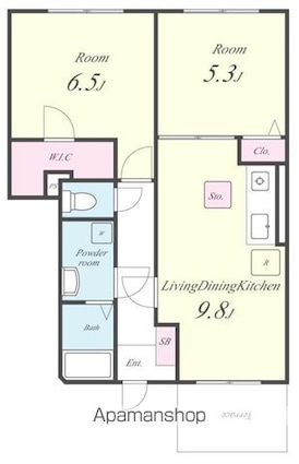 グレースコンフォート[1SDK/49.81m2]の間取図