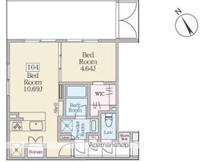 ＲｅｖｅＲｅｓｉｄｅｎｃｅ三軒茶屋[1LDK/38.94m2]の間取図