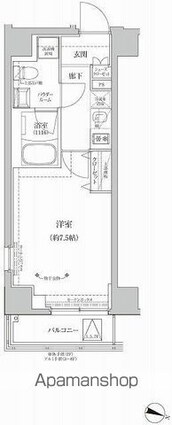 ＲＥＬＵＸＩＡ両国Ⅱ[1K/27.13m2]の間取図