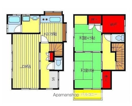 柏市豊四季邸宅[2LDK/70.38m2]の間取図