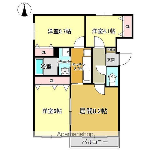 カネイハウスIIの間取り写真