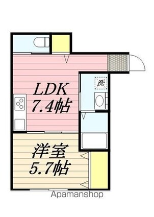 Ｌｉｋｅ蘇我[1LDK/31.46m2]の間取図