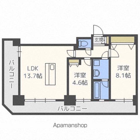 グランドタワー札幌の間取り写真