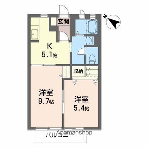 ベルハイム参番館Bの間取り写真