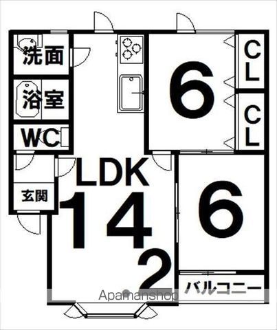 ひまわりハウスAの間取り写真