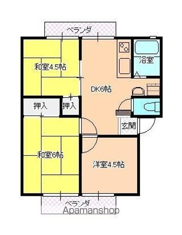 スカイハイツE棟の間取り写真