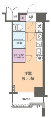 ララプレイス四天王寺夕陽ヶ丘の間取り