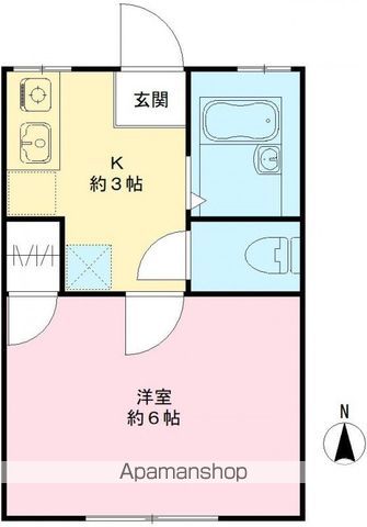 ハイツ蘭の間取り写真