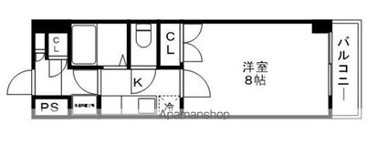 ダイアパレス長野大通り[1K/20.31m2]の間取図