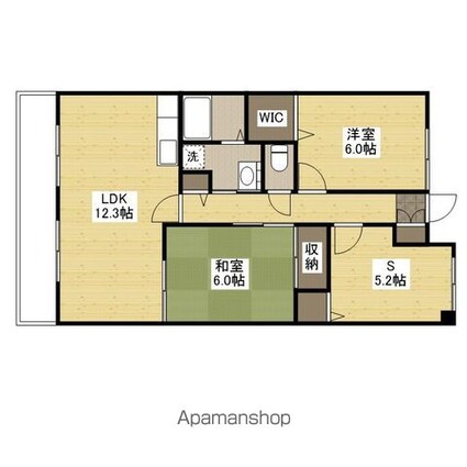 グランビア庚午中[2SLDK/66.24m2]の間取図