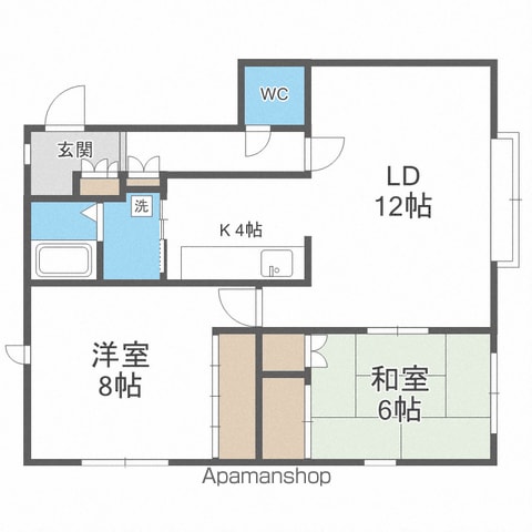 第3林マンションAの間取り写真