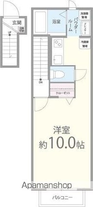 ドルチェ[1K/33.11m2]の間取図