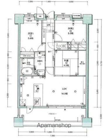 アクロス箱崎ステーションプラザの間取り