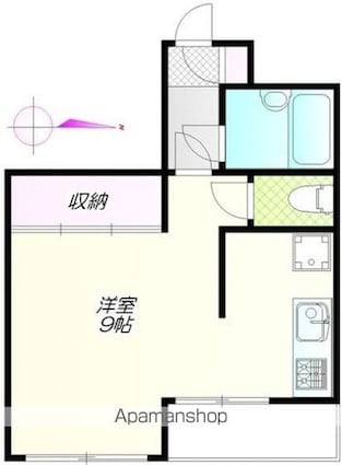 東京都中野区南台２丁目[1R/31.73m2]の間取図