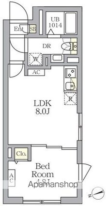ＳＯＬＡＳＩＡ　ｒｅｓｉｄｅｎｃｅ荻窪[1LDK/29.66m2]の間取図