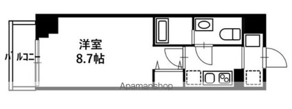 リヴシティ亀戸[1K/25.78m2]の間取図