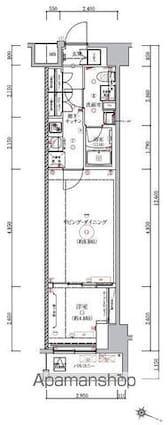 ベルシード板橋本町プレミアⅡ[1LDK/36.73m2]の間取図