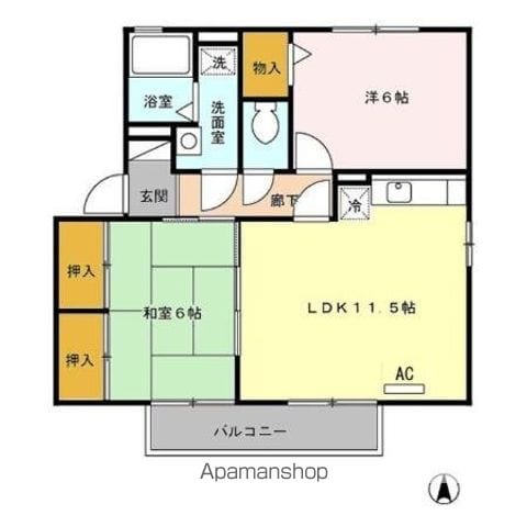 アムール神宮 B棟の間取り写真