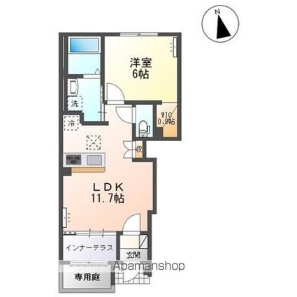 一宮市あずらアパート（仮）[1LDK/43.21m2]の間取図