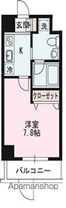 Ｐａｓｔｏｒａｌ　Ｍｉｒａｓｈ[1K/25.55m2]の間取図
