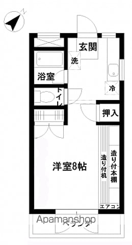 コーポ自由ケ丘ダーツの間取り写真