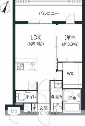 【警固ビューアパートメントの間取り】