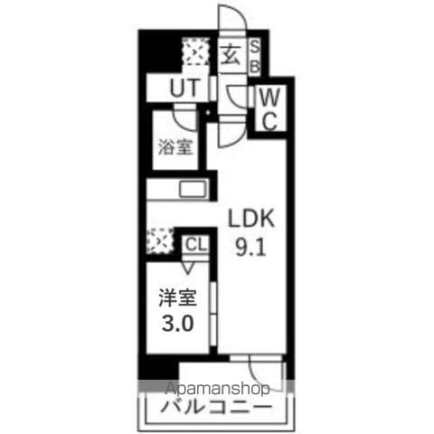 ソルテラスUMEDA NORTHの間取り写真