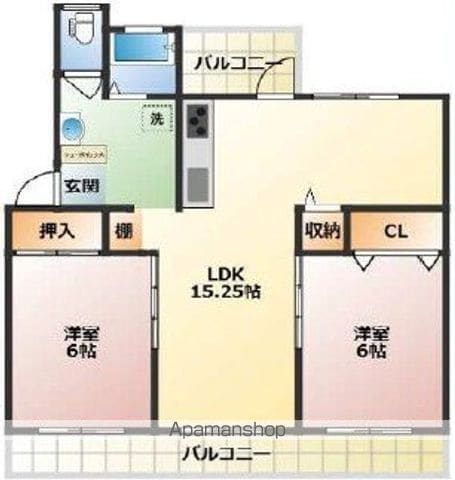香里三井団地97号棟の間取り写真