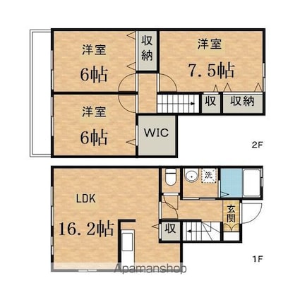 Ｇｒｅｅｎ　Ｆｏｒｅｓｔ聖蹟[3LDK/85.67m2]の間取図