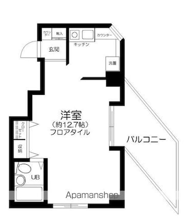 ノイメゾン桜台[1R/29.63m2]の間取図