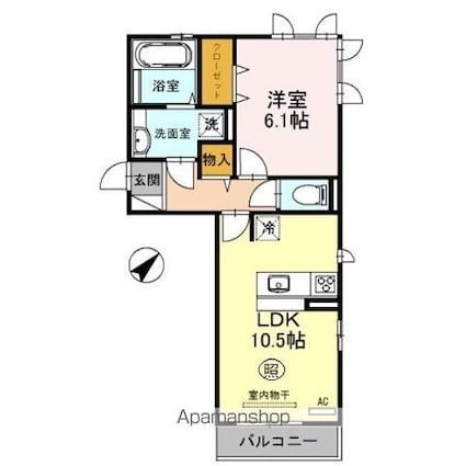 Ｓｅｊｏｕｒ　Ｌｕｃｅ[1LDK/42.93m2]の間取図