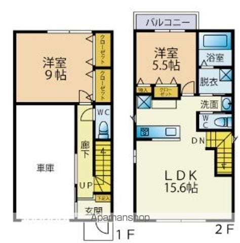 福岡市空港線 藤崎駅 徒歩14分 2階建 新築の間取り写真