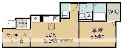 仮）川越市アパート１[1LDK/40.1m2]の間取図