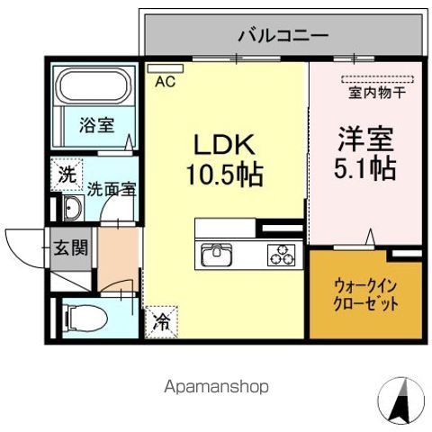 プレンティー新徳田の間取り写真