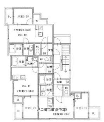 筒井３丁目ＡＰの間取り