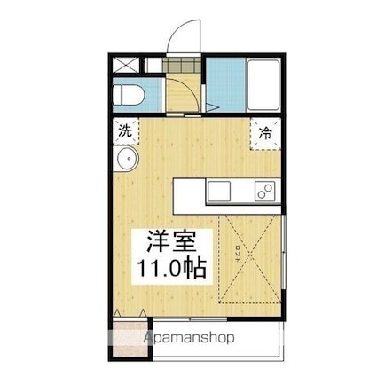 Ｒｅｎｏｔｔａ　Ａｓｏｄａ[1R/25.4m2]の間取図