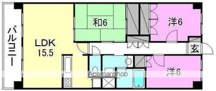 エヌウェル三愛[3LDK/74.25m2]の間取図