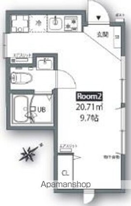 ＳＥＴＡＧＡＹＡ　Ｖｉｌｌａ[1R/20.71m2]の間取図