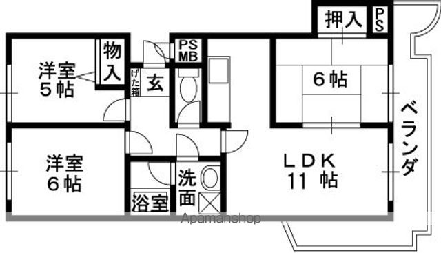 ハイグレード堅下の間取り写真